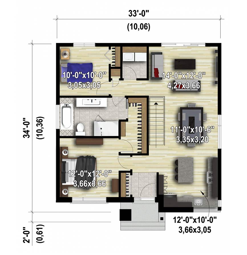 plan de maison neuve Anna