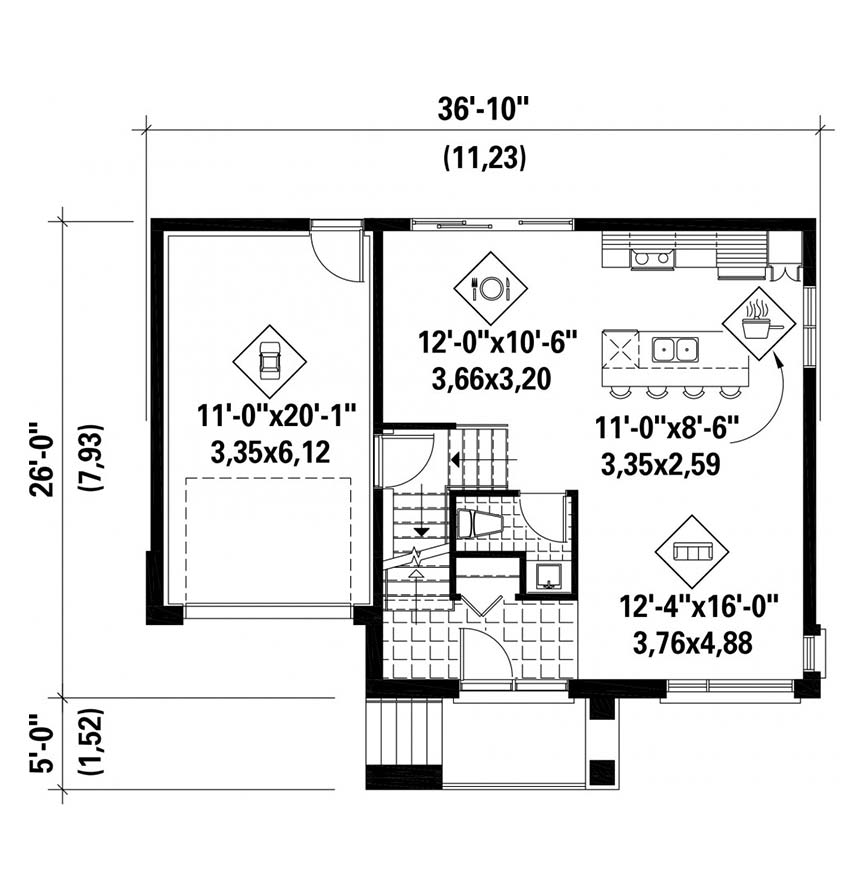 plan de maison neuve Cap Cod