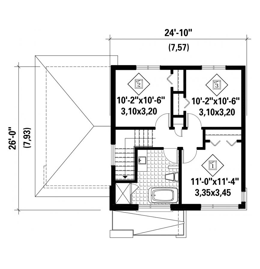 plan to build Cap Cod model house